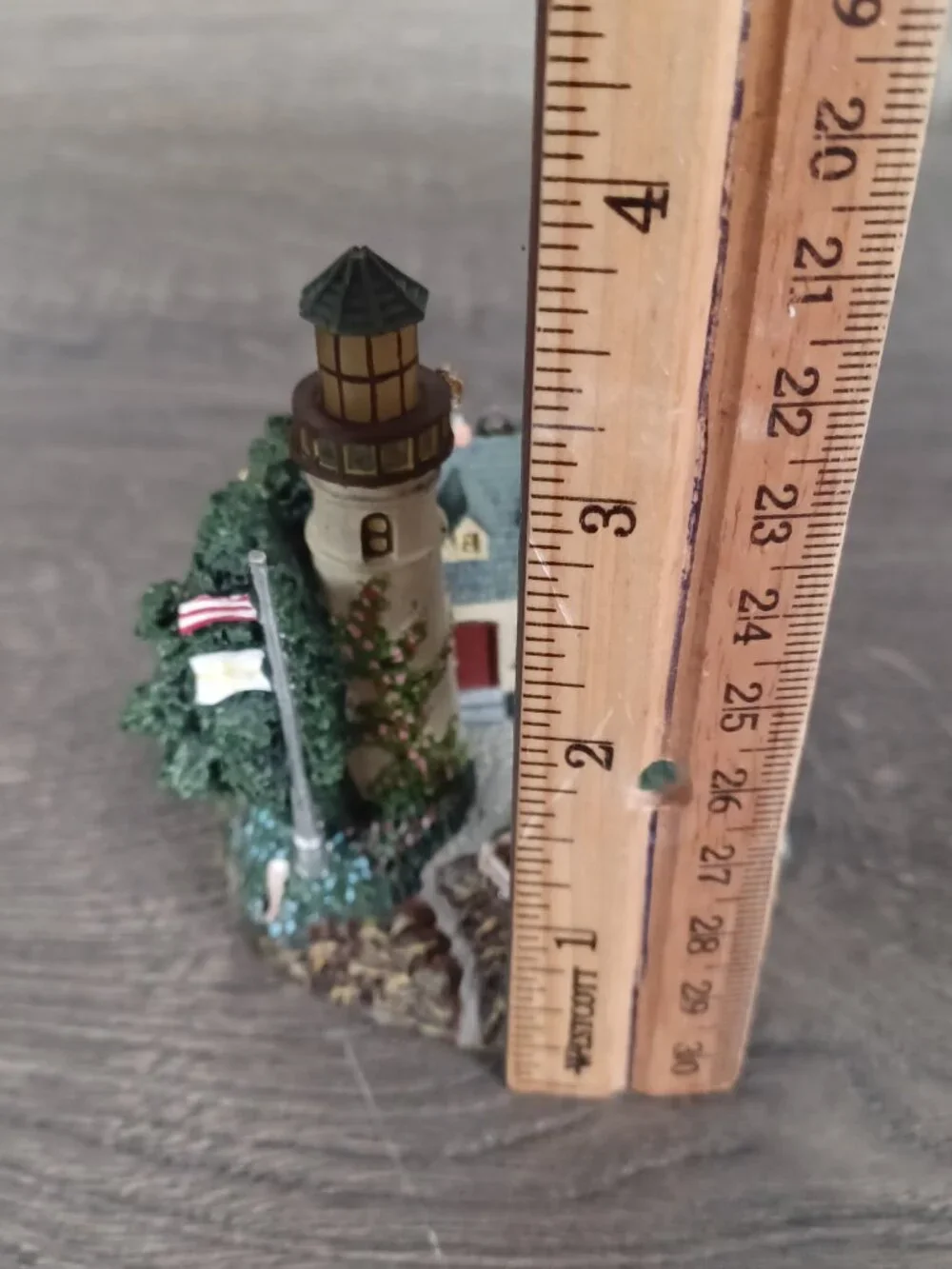 Hawthorne Thomas Kinkade Illuminated Ornament Collection Light In The Storm 2000